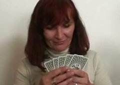 Granny plays strip poker then receives double ...