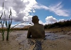 Extreme mud bath with head dunks, summer 2020