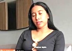 Steven Hards Reluctant Latina Teen Fake Innocence Melts Into Dirty Talk Moans As She B