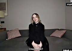 Skinny Russian Teen Endures Hardcore Casting QA