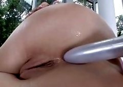 Blonde Lena Nicole Rides Anal Toy