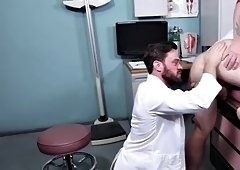 Doctor James Fox seduces hairy blonde patient Bennett Anton