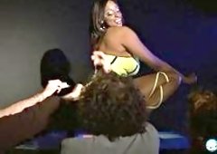 Busty Ebony Carmen Hayes Strips to Cumshot Fuck in VIP