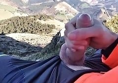 Elvissc Jock in Fishnet Strokes Fat Cock to Remote Cumshot