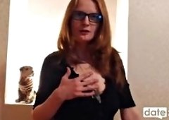 Lesbian Housewife Fists Cunt and Probes Asshole