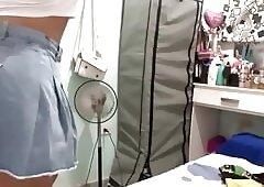 Maid Caught On Camera While Measuring Clothes