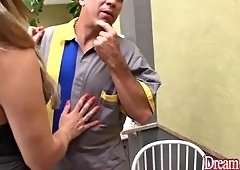 Handymen Bareback Double Fuck TS Amanda Ferrazs Ass