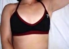 Trainer Andre Stone Stretches Tiny Muscled Latina Cherry