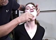 Busty Brunette in Kinky BDSM Bondage