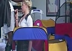 Rebekah Jordan Blonde MILF Gets Deep BBC Pounding in Tent