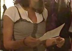 August Night in Heels Gets Pounded by Steven St. Croix on Stairs