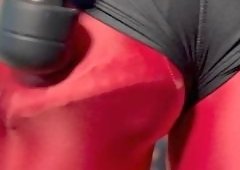 Yuna Lunas Latex Vibrator Tease