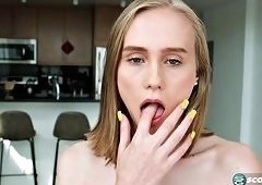 Blonde Alicia Williams Striptease