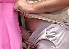 CoupleForFun2023 Takes Strangers Cumshot on Dress in Subway