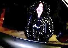 Nighttime Pickup Encounter with Smoking MILF in Downjacket, Intense Car Blowjob and Glossy Jack