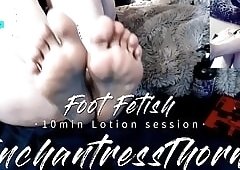 Self Care Foot Massage with Lotion
