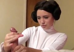 Leia hands, hand stimulation of a princess