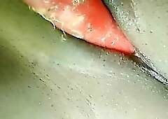 Extreme inserting big carrot in my pussy hole pussy
