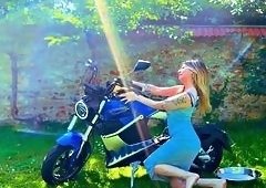 Stellafatales Bike Pussy Tease Orgasm