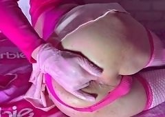 HornyAnalPlays Sissy Femboy Anal Fingering and Fisting Compilation: Big Butt Pink Open Gaping