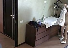Rebecca Rainbow Teases in Sexy Ironing Session