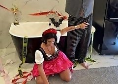 Marsianna Amoon and Aleya Sun Pound Cocks in Naughty Cosplay Dirndls During Oktoberfest Festival